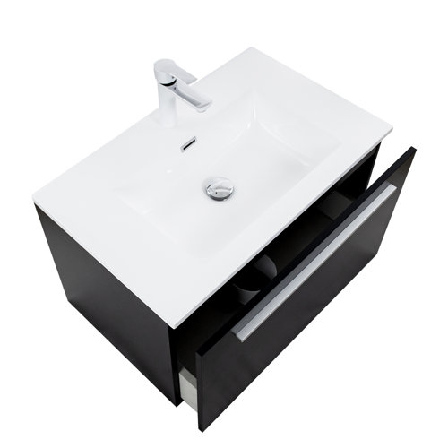 Ebern Designs Ennia 24'' Wall Mounted Single Bathroom Vanity with